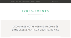 Desktop Screenshot of lyres-events.fr