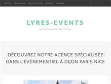 Tablet Screenshot of lyres-events.fr